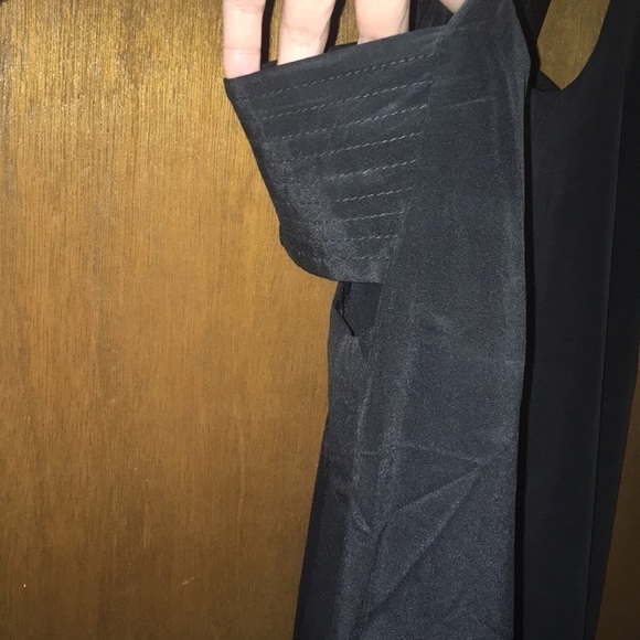 D350.Club Monaco Silk Swing Dress in Black - Picture 4 of 7